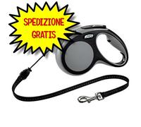 GUINZAGLIO FLEXI NEW COMFORT TG M CON CORDA 8 MT GRIGIO