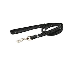 Guinzaglio gommato con cinturino da polso - nero, 200 cm (2 m)