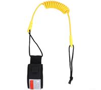 Guinzaglio impermeabile per tavola da surf in TPU, spessore 5 mm, con corda elastica per paddle da sci nautico e controllo della tavola da surf (E)