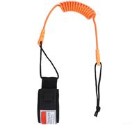 Guinzaglio impermeabile per tavola da surf in TPU, spessore 5 mm, con corda elastica per sci nautico, paddleboard e controllo della tavola da surf (C)