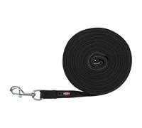 Guinzaglio in cotone Trixie, nero - Tg: M-L: 15 m di lunghezza / 20 mm di larghezza