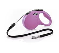 Guinzaglio New Classic Rosa con Corda - 3 mt Taglia XS