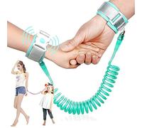 Guinzaglio per bambini, 2 m, con chiusura a induzione, imbracatura di sicurezza per passeggiate per bambini, per supermercati, centri commerciali, attività all'aperto, viaggi (verde)