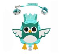 Guinzaglio per Bambini, Imbracatura per Bambini Anti perso Collegamento del polso con Serratura e 1.5m Guinzaglio Elastico di Sicurezza (gufo)