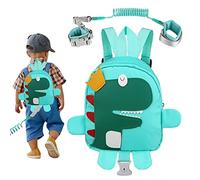 Guinzaglio per Bambini, Imbracatura per Bambini Anti perso Collegamento del polso con Serratura e 1.5m Guinzaglio Elastico di Sicurezza (dinosauro)