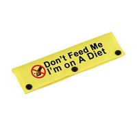 Guinzaglio per cani con scritta "Don't Feed Me I'M On A Diet", con scritta in lingua inglese "Don't Feed Me I'M On A Diet", con scritta in lingua inglese "Don't Feed Me" (lingua italiana non