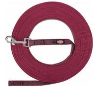 Guinzaglio per cani gommato Trixie, sangria - Tg. S-M: 5 m di lunghezza / 15 mm di larghezza