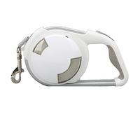 Guinzaglio per Cani, Guinzaglio per Cani Automatico Bianco con Illuminazione Portatile Sicuro per Cani all'aperto