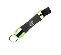 Guinzaglio per tavola da surf con giunto girevole e morbido cinturino alla caviglia e contenitore interno per piccoli strumenti o accessori durante il surf (1,8 m, verde)