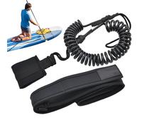 Guinzaglio per tavola da surf, con moschettone retrattile, cinghie a sgancio rapido per kayak, tubi, pesca, surf, canoa, viaggi sul fiume