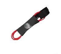 Guinzaglio per tavola da surf da 7 mm, resistente, con tasca portaoggetti e linguetta a strappo rapido, per tutte le tavole da surf e SUP da 6, 7, 8, 9, 3 m, colore rosso