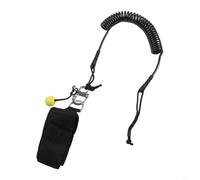 Guinzaglio per tavola da surf per longboard, 3000 mm, 5 mm, con cinturino elastico alla caviglia con fibbia a sgancio rapido, regolabile e resistente all'acqua di mare