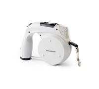 Guinzaglio retrattile Innovagoods Leashic 6 in 1 - Luce LED - Orologio - Scomparto per cibo e sacchetti - Borraccia - Estensibile fino a 4 m - Adatto fino a 35 kg - Include sacchetti - 18x135x75 cm -