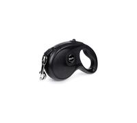 Guinzaglio retrattile per cani, luce LED per passeggiate notturne sicure, impugnatura ergonomica per una presa antiscivolo, molla in acciaio