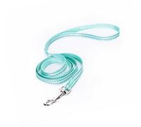 Guinzaglio riflettente in nylon per cani, resistente e leggero, ideale per passeggiate notturne e migliorare la visibilità e la sicurezza.