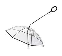 Guinzaglio trasparente per ombrello per animali domestici - Ombrello regolabile con impugnatura a forma di C, Ombrello da passeggio per cani di piccola taglia | Rainy Day Dog, resistente alla pioggia