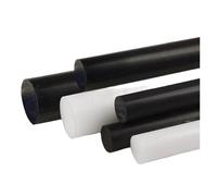 GUIPENG Barra tonda in POM(Black,30x500mm 1pc)