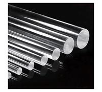 GUIPENG Barra tonda solida in acrilico trasparente PMMA Plastica Plexiglass(Length 200mm 1pc,18mm)