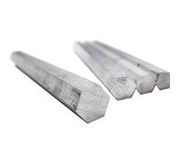 GUIPENG Barre esagonali in alluminio Barra esagonale(Length 300mm,10mm 1pc)
