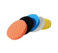 GUIPENG Kit di tamponi for lucidatura auto M14 da 3/4/5/6/7 pollici, autoadesivi, spugne ceratura, strumenti la pulizia e cura dell'auto(KitA 5Pcs,6 inches)