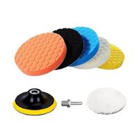 GUIPENG Kit di tamponi for lucidatura auto M14 da 3/4/5/6/7 pollici, autoadesivi, spugne ceratura, strumenti la pulizia e cura dell'auto(KitB 8Pcs,4 inches)