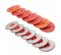 GUIPENG Tampone lucidante diamantato da 4 pollici e 100 mm, tampone lucidante a secco con piastra for disco abrasivo in granito, marmo e pietra(7step)