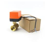 GUIPENG Valvola a sfera motorizzata a 2 vie in ottone da 1/2" 3/4" 1" DN15/DN20/DN25 Elettrovalvola a tre fili e due controlli 220 V CA 12 V CC(1",220VAC_3 WIRE - 2 POINT)