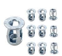 GUIPENG Vite di espansione dado in metallo a forma di petalo M4 M5 M6 M8 Jack Nuts Jacknut Targa Fix Panel Clamp Lock Rivet Nut Rivetnut(Nut (10Pcs) Zinc,M4x16)