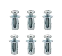 GUIPENG Vite di espansione dado in metallo a forma di petalo M4 M5 M6 M8 Jack Nuts Jacknut Targa Fix Panel Clamp Lock Rivet Nut Rivetnut(Screw Nut(6Set) Zinc,M6x20)