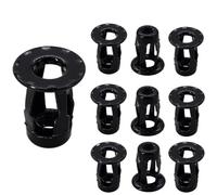 GUIPENG Vite di espansione dado in metallo a forma di petalo M4 M5 M6 M8 Jack Nuts Jacknut Targa Fix Panel Clamp Lock Rivet Nut Rivetnut(Nut (10Pcs) Black,M6x20)