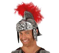 CARNEVALE HALLOWEEN ELMO CENTURIONE ROMANO ROMAN KNIGHT HELM COLOR SILVER 13596