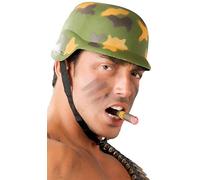 Guirca- Elmetto Mimetico da Travestimento, Colore Verde Militare, Unica, 13982