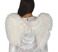 Guirca 16685 - Ali da Angelo Bianche in Piume, Bianco, 50 cm