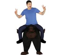 Guirca- Costume con Scimmia Gorilla da Cavalcare e Imbottito per Adulti, Multicolore, L, 88233