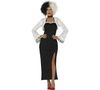 CARNEVALE HALLOWEEN VESTITO CRUDELIA DEMON ADULTO CRUELLA DE VIL