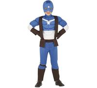 Guirca -88407 Costume 7-9 Anni Capitano Superheroe, Multicolore (88407)