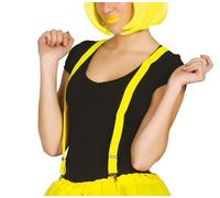 Guirca- Bretelle Fluo da Adulto, Colore Giallo, 18493