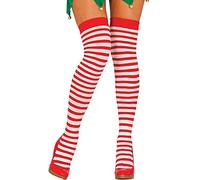 Guirca Calze bianche rosse elfo monella donna 18563