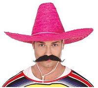 Guirca Cappello Messicano Sombrero Adulto 50 CM - Colori Assortiti (Rosa)
