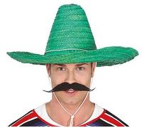 FIESTAS GUIRCA Cappello Messicano Sombrero Adulto 50 CM - Colori Assortiti (Verde)