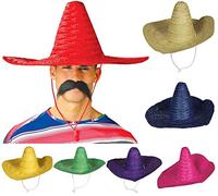 Guirca Cappello Messicano Sombrero Adulto 50 CM - Colori Assortiti (Rosa)