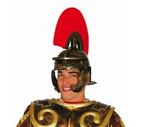 Guirca Casco romano con pennacchio rosso elmo centurione