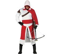 Guirca-Costume, Templare, Assassin Creed, Ezio Auditore-Uomo-Adulto-Taglia L, Colore Bianco, L (52), 80795