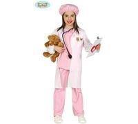 Guirca Costume Carnevale da Veterinaria per Bambina Vestito Completo Medico