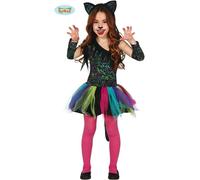 Guirca Costume Carnevale Leopardo Vestito gatto predatore 5-6 anni Bambina