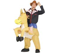 Guirca- Costume Cowboy Gonfiabile TG L 52-54, Multicolore, L, 88208