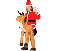 Guirca - Costume da Babbo Natale a cavallo renna per bambini