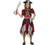 Guirca Costume da Pirata Granato per Ragazza