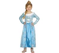 Guirca Costume da Principessa del Ghiaccio Elsa Frozen Vestito Carnevale Bambina