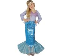 Guirca - Costume da sirena, per bambine, taglia 10 - 12 anni, rif: 85835.0